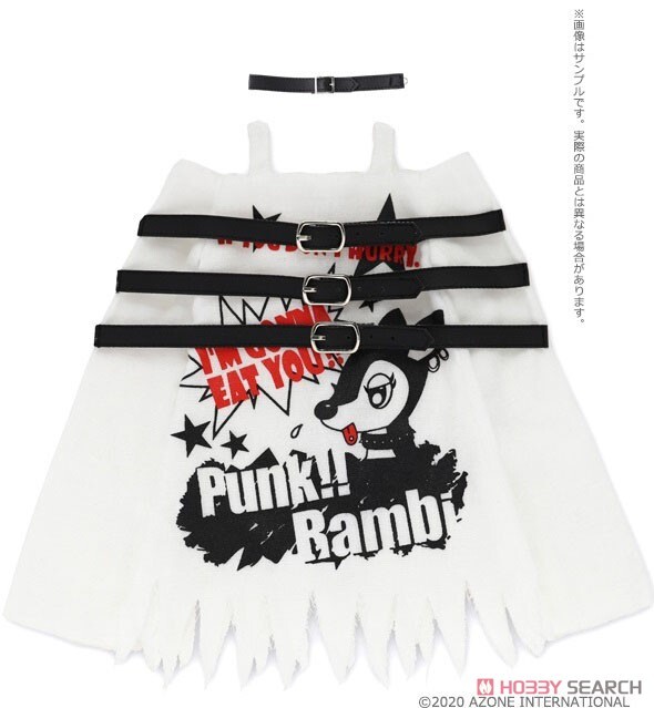 Punk Bambi !! Ghost Dress Set ((White x Black)), Azone, Accessories, 1/3, 4573199920702